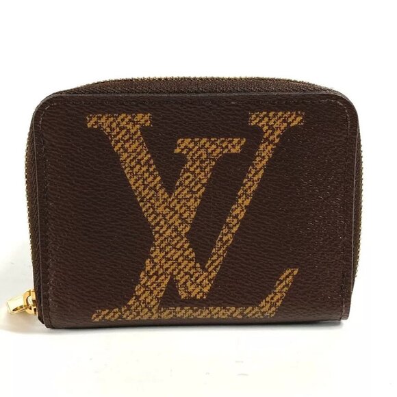 LOUIS VUITTON Monogram Giant zip-around coin purse Wallet - Picture 1 of 16